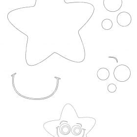 Little Star paper template